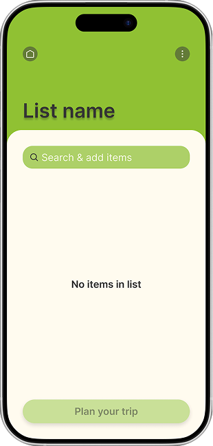 Create a list screen